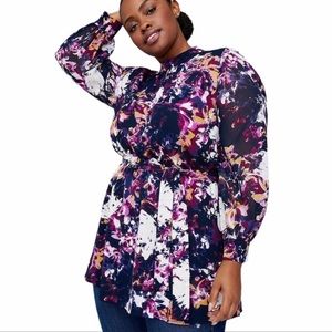 Lane Bryant x girls with curves floral tunic